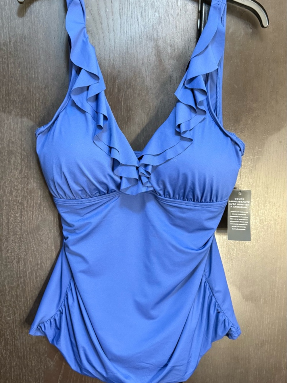 LAUREN Ralph Lauren Royal Tankini Swimsuit Top with Tag